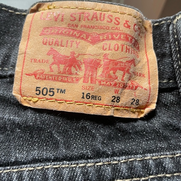 Levi 505 black faded jeans - Picture 5 of 5